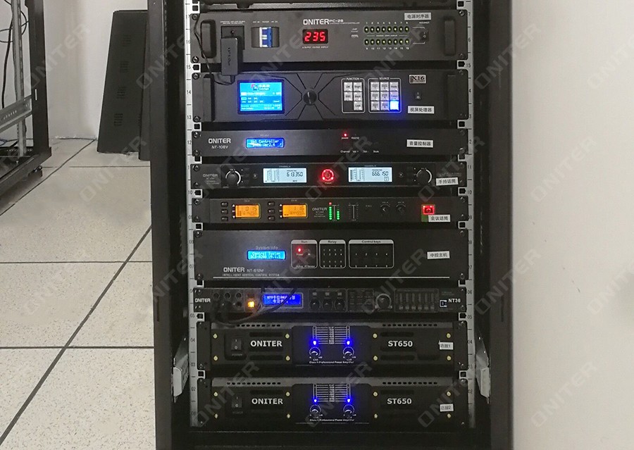 指挥中心扩声系统和中控系统设备机柜